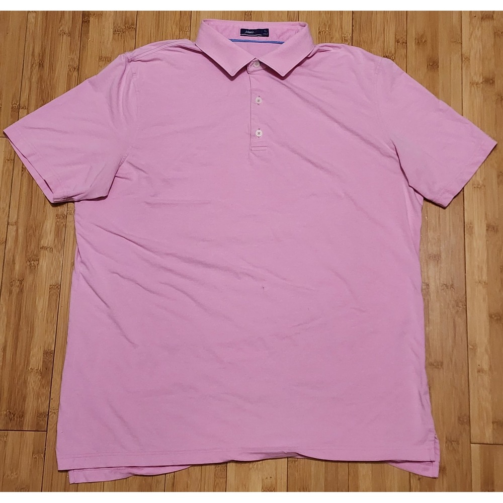 Johnnie O Polo Shirt Mens XL Pink Short Sleeve Performance Golf Sports Summer